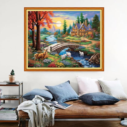 Dimensean Stamped Cross Stitch Kits Full Range of Embroidery Patterns Starter - Image 2