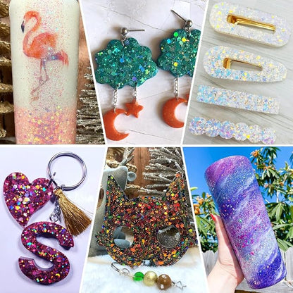 Holographic Chunky Glitter, 160G/5.64OZ, Mixed Fine & Chunky - Image 7
