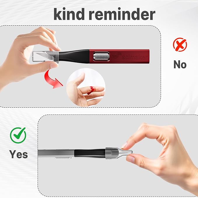 3 PCS Exacto Knife, Hidden Blade Design at The End, Comes - Image 6