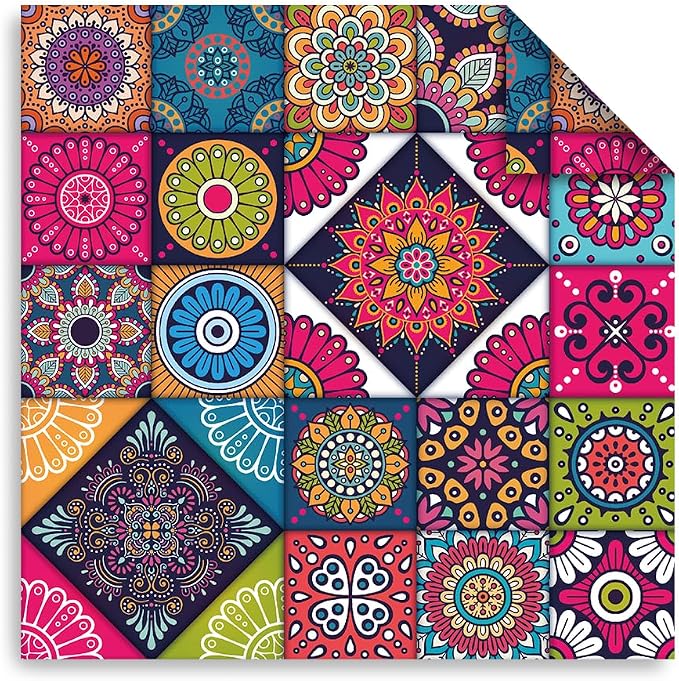Origami Paper Kit 100 Sheets 70GSM 6 Inch Square Double Sided Color 100 Vivid - Image 7