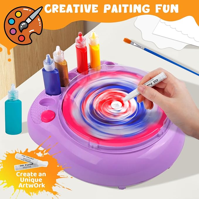 Hewaurorion Paint Spin Art Machine Kit - Image 4