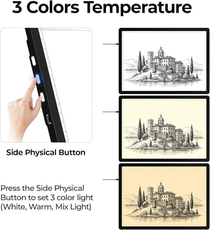 Heanolier A2 Artist tracing Light Box Copy Table, Large Magnetic Light pad - Image 5