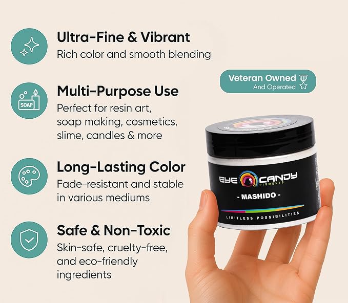 Eye Candy Pigments Premium White Mica Powder - Image 2