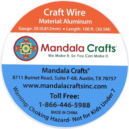 Mandala Crafts 20 Gauge Anodized Aluminum Craft Wire - Image 3