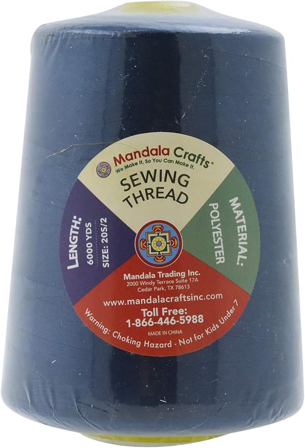 Mandala Crafts 4 Pack of Serger Threads Cones Spools - Image 3