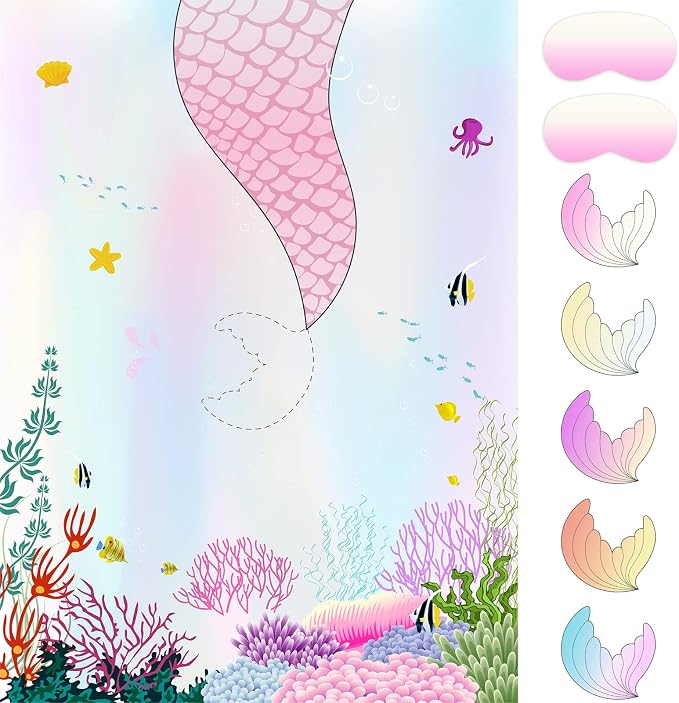 ASTARON Pin The Tail on The Mermaid Game by ASTARON