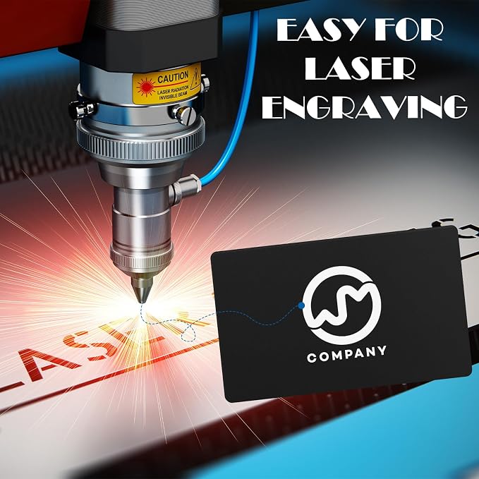 weparmeety 100 Pcs Metal Engraving Blanks Aluminum Sheet Laser Engraving - Image 4