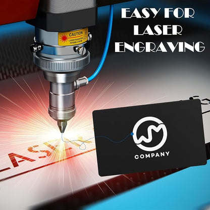 weparmeety 100 Pcs Metal Engraving Blanks Aluminum Sheet Laser Engraving - Image 4