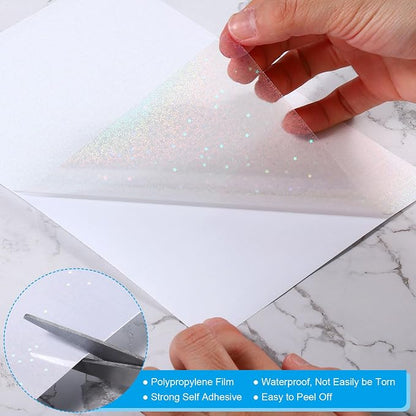 PATIKIL 8.3x5.8 Holographic Sticker Paper, 20Sheets A5 Polypropylene - Image 3