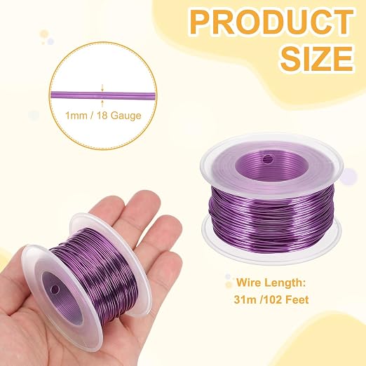 uxcell 18 Gauge / 1mm Anodized Aluminum Wire - Image 2