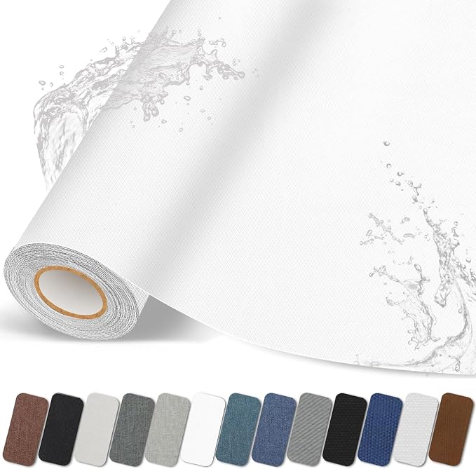 Fabric Repair Patches, 17X79 inch Linen Self-Adhesive Fabric Repair Tape by CanvasRepairPatch