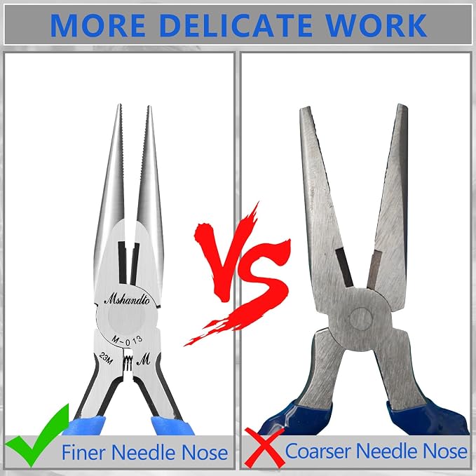 Needle Nose Pliers, mshandto Long Nose Pliers - Image 2