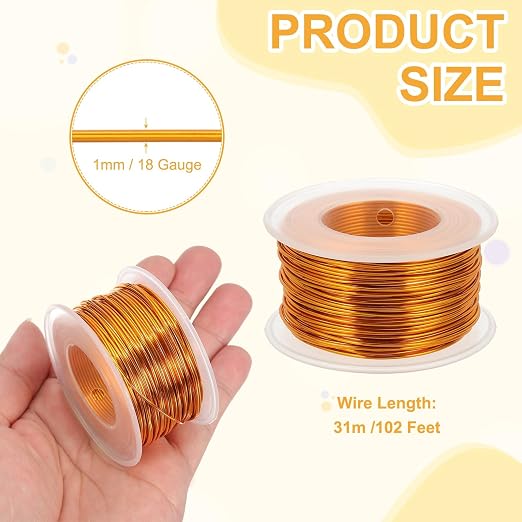 uxcell 18 Gauge / 1mm Anodized Aluminum Wire - Image 2