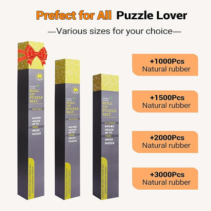 Lwoeo Jigsaw Puzzle Mat Roll Up 2000 Pieces, Large Puzzel Matt Rollup - Image 3