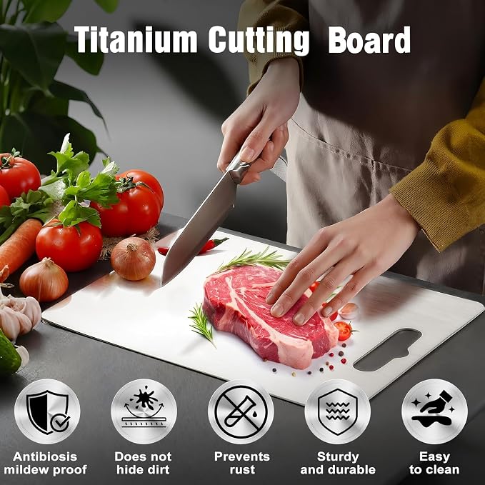 Titanium Cutting Board, Double Sided 2025 New Titanium Cutting Boards - Image 2