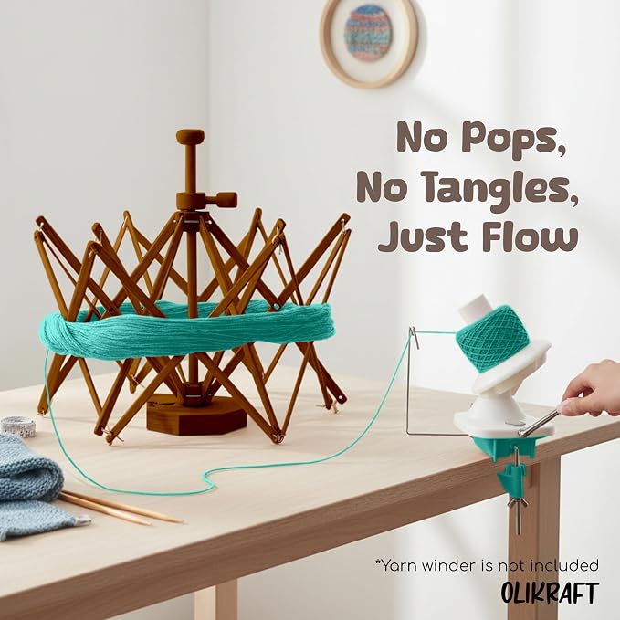 Olikraft Wooden Yarn Swift - Image 5