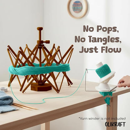 Olikraft Wooden Yarn Swift - Image 5