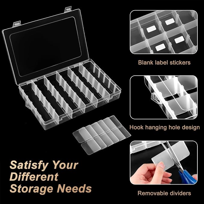 18 Grids Large Plastic Organizer Box - Image 3