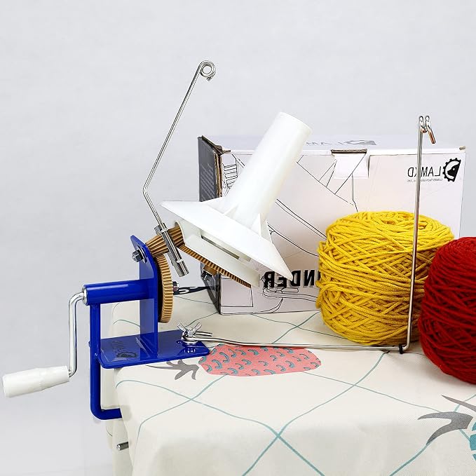 LAMXD Needlecraft Large Jumbo Metal Yarn/Wool/String/Fiber Ball Winder Hand - Image 7