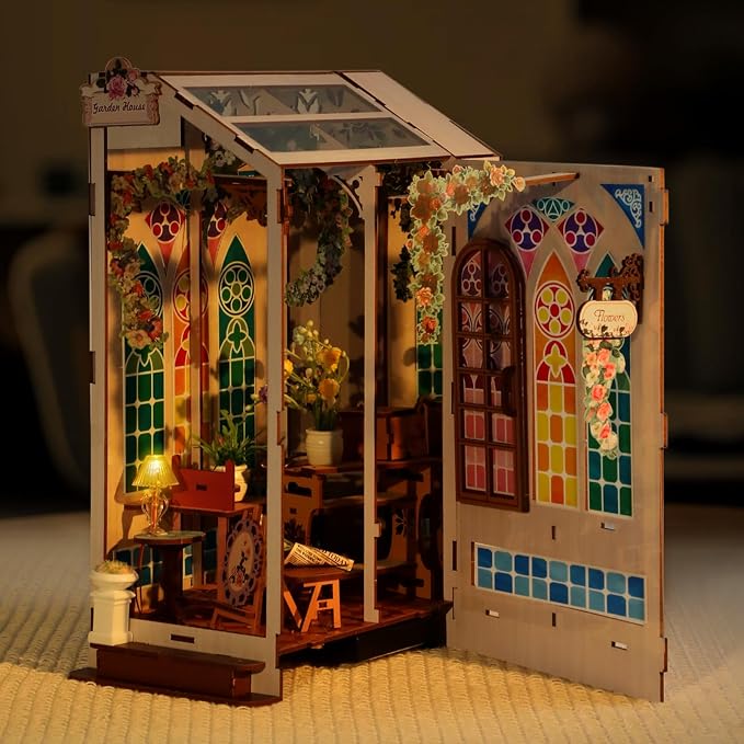 Book Nook Kits for Adults, Miniature House 3D Puzzle Kit for Teens, DIY Crafts - Image 4