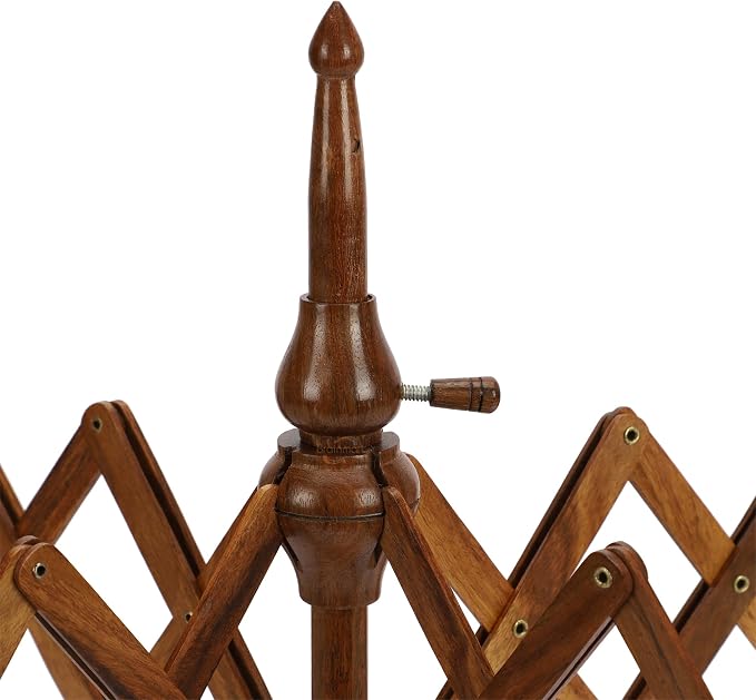 Bhartiya Handicrafts Rosewood Table Top Yarn Swift | Hand Operated Yarn Winder - Image 5