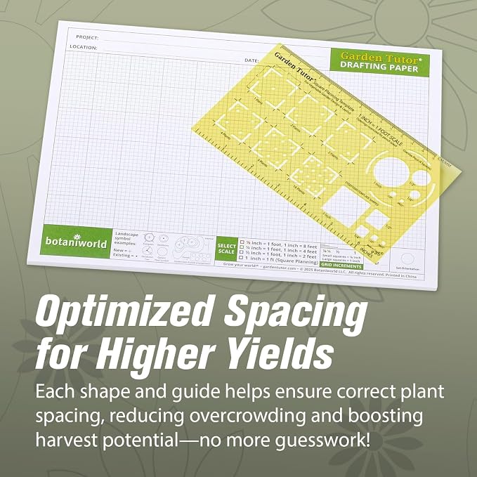 Garden Tutor Square Planning & Drafting Kit – Plan High-Yield Vegetable Gardens - Image 5