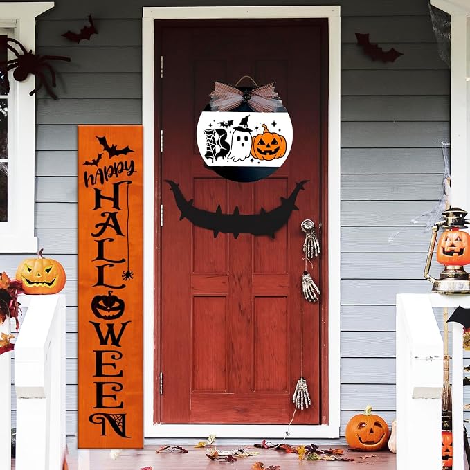 Halloween Stencils for Painting Large Skeleton Porch Stencils Ghost Boo Spooky - Image 3