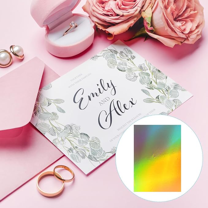 PATIKIL 11.7x8.3" Hot Stamping Foil Paper Sheet, 20 Sheets A4 Heat Transfer Hot - Image 4