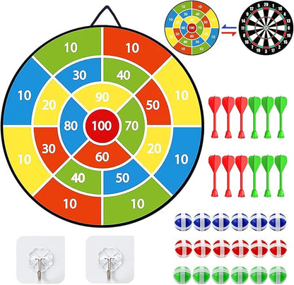 29 Inches Dart Board for Kids，Kids Large Dart Board by ANKS