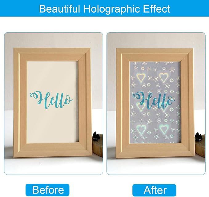 PATIKIL 8.3x5.8" Holographic Sticker Paper, 20Sheets A5 Polypropylene - Image 4