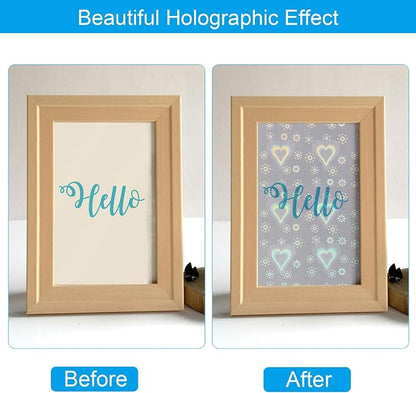 PATIKIL 8.3x5.8" Holographic Sticker Paper, 20Sheets A5 Polypropylene - Image 4