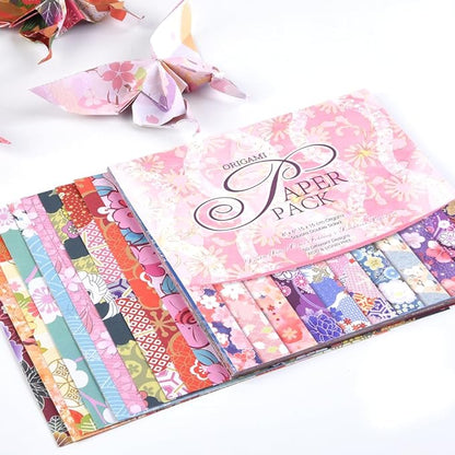 Origami Paper Kit 50 Sheets 70GSM 6 Inch Square Double Sided Color 50 Vivid - Image 4