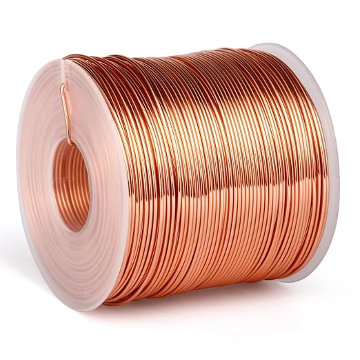 328 Feet Aluminum Craft Wire, 18 Gauge Copper Bendable Soft Metal Aluminum Wire by Cadikez