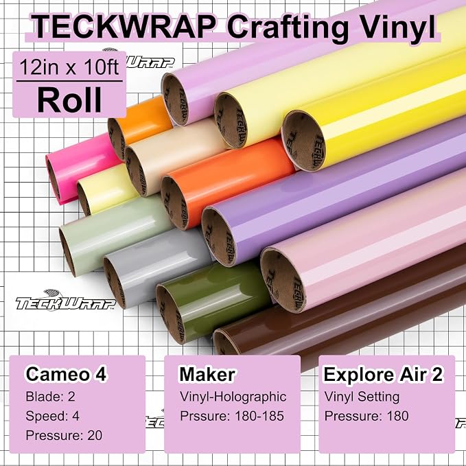 TECKWRAP Permanent Adhesive Vinyl 12" x 10ft, Glossy Sweet Pink - Image 3
