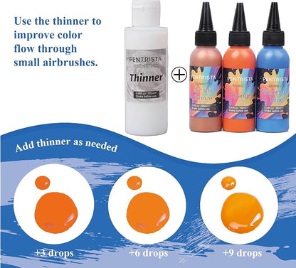 Airbrush Paint Set, 12 Colors - Image 3