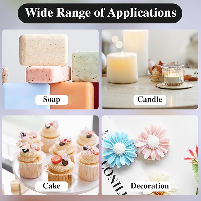 4 Pcs Daisy Flower Candle Molds, Silicone Molds - Image 5