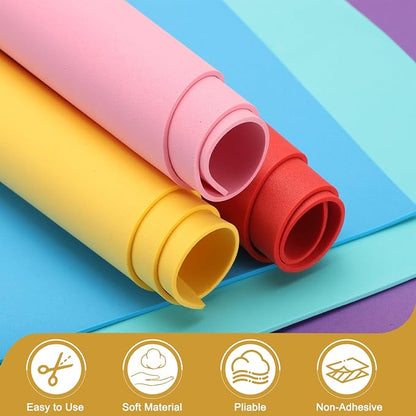 uxcell 10 Pcs Pink EVA A4 Foam Sheets Crafts, 12 x 8 Inch Foam Paper - Image 3