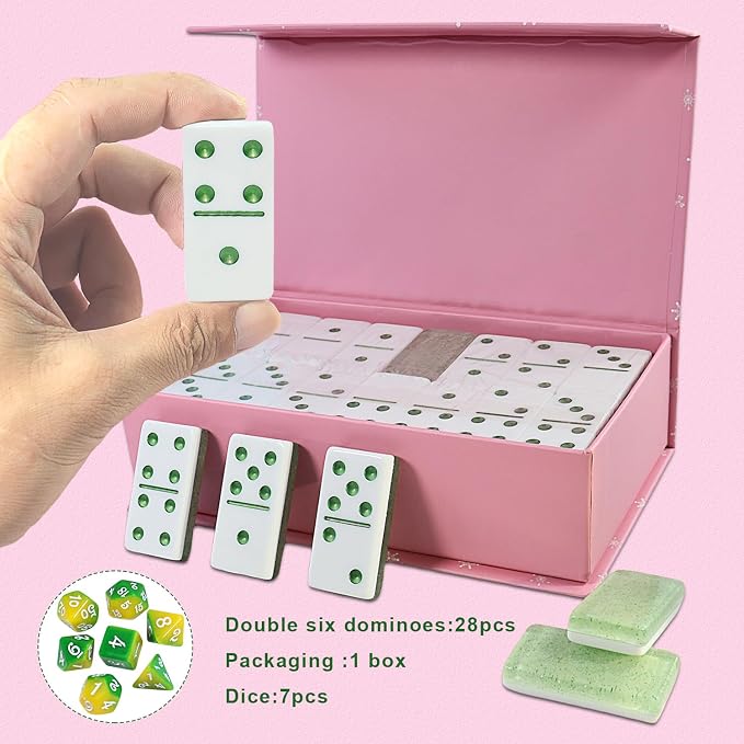 IDTQ Dominoes Set for Adults, Double 6 Dominos Game Set - Image 2