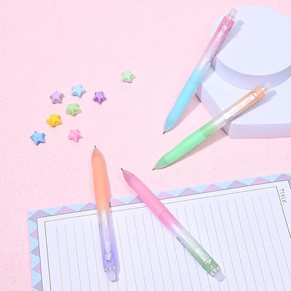 Temiary 4 Pcs Erasable Gel Pens & 10 Pcs Refills, Retractable Ink Pen - Image 6