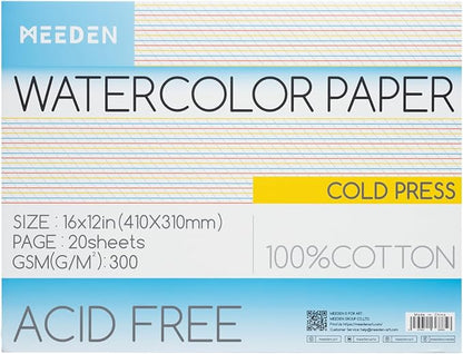 MEEDEN Watercolor Paper Block by MEEDEN