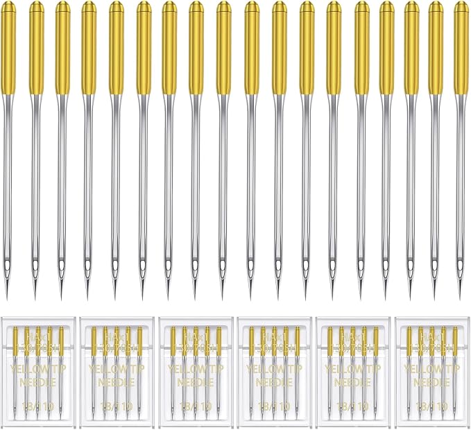 HONEYSEW 30 Pieces Sewing Machine Needles HAX1 130/705H Universal Regular Point by HONEYSEW