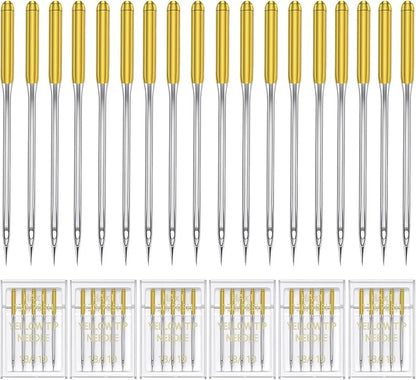 HONEYSEW 30 Pieces Sewing Machine Needles HAX1 130/705H Universal Regular Point by HONEYSEW