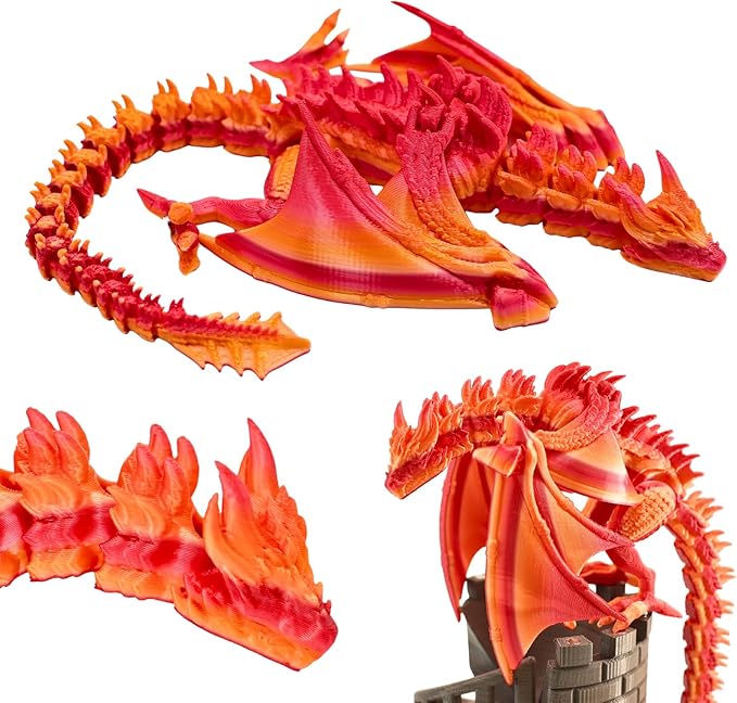 3D Printed Dragon by 3Dprintedtoys