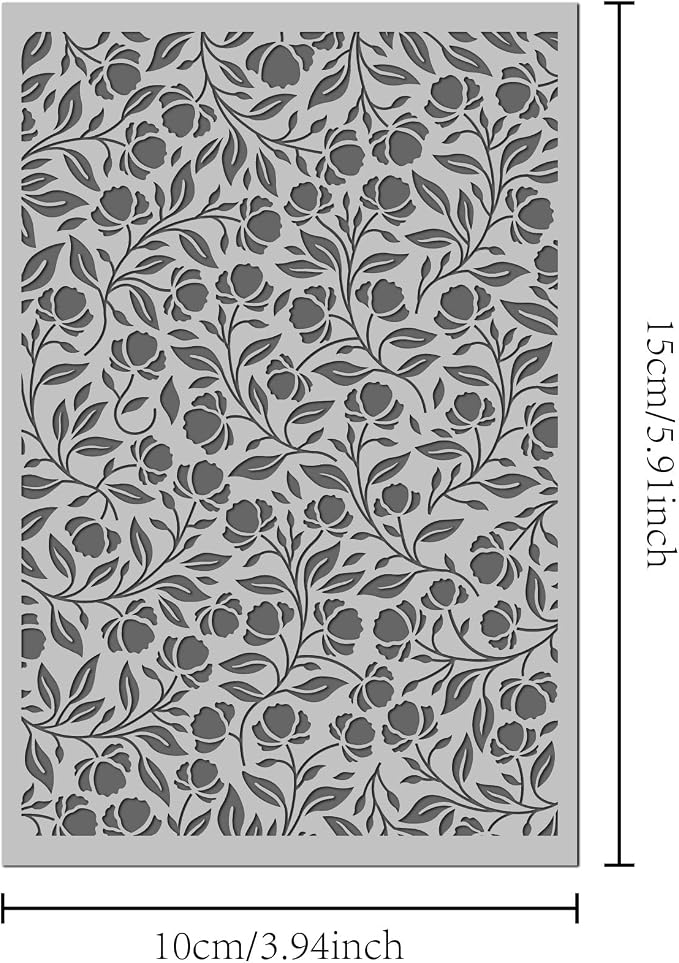 Arbuya Floral Blossom Polymer Clay Texture Mat - Image 3