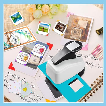 Square Punches for Paper Crafts 0.7 inch Square Hole Punch Squares Paper - Image 2