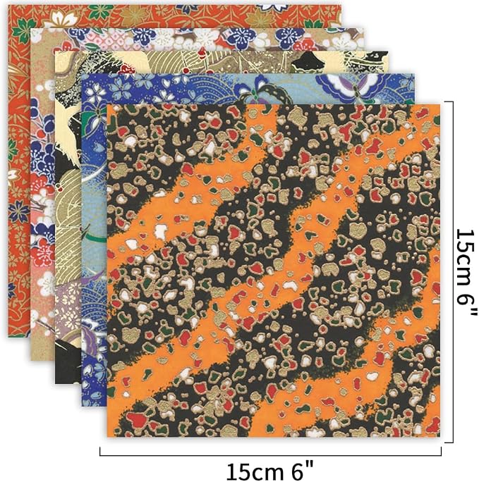 Origami Paper Kit 100 Sheets 6 Inch Square Double Sided Color 20 Vivid Colors - Image 3
