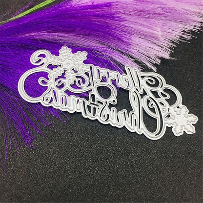 Mvchifay Cutting Dies Happy Birthday Metal Stencils Scrapbooking Tool DIY - Image 2
