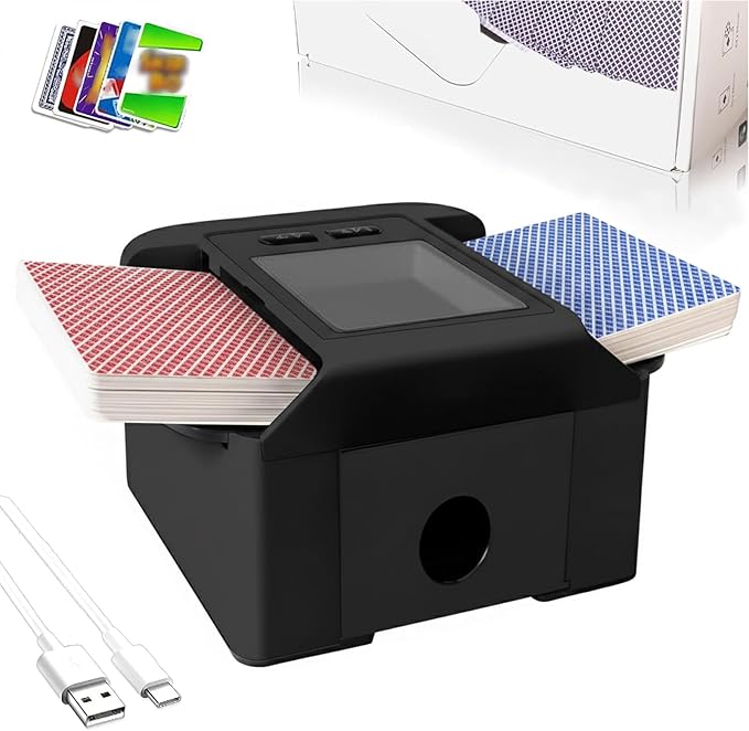 Automatic Card Shuffler 1-2 Decks by Adehoei