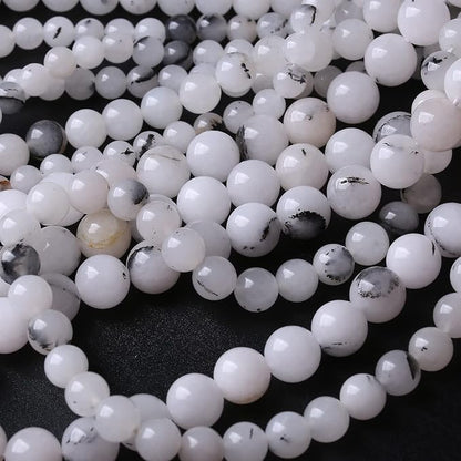 90PCS 4MM Black Rutilated Quartz Beads Round Loose Stone Beads - Image 3