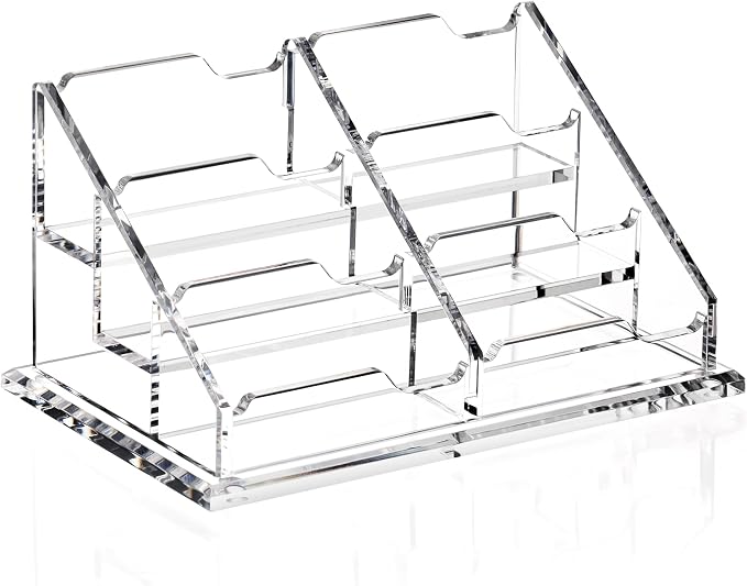 Business Card Holder for Desk, Acrylic Business Card Organizer, Office Desk - Image 2